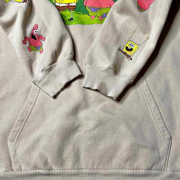 Nickelodeon Sponge Bob Patrick Graphic Hoodie Tan Unisex M - Picture 6 of 9